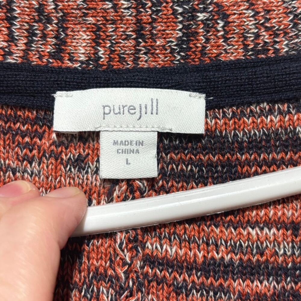 Pure Jill J. Jill Women's Size L Multi-Color Campari Space Dyed Pullover Sweater - Picture 4 of 9